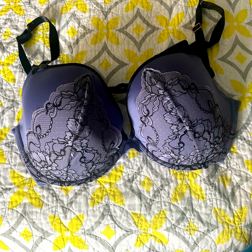 Purple padded bra